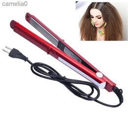 Hair Curlers Straighteners Professional Ceramic Corrugated Iron for Hair Wave Corrugation Flat Irons Electric Curling Crimped Wide Plates Beauty Hair IronL23122