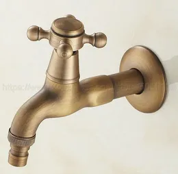 Bathroom Sink Faucets Antique Brass Washing Machine Faucet Outdoor Garden Bibcock Tap Water Zav101