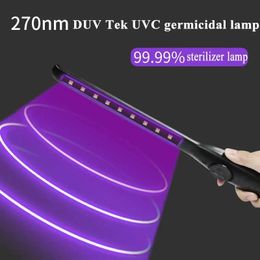 Lights New Handheld UVC Disinfection Stick Rechargeable LED Steriliser Wand UV Germicidal Lamp Germs Bacteria Killer Disinfection Light 2