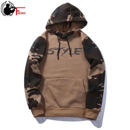 EU Size Autumn Men One Piece Hoodie Camouflage Hooded Sweatshirt 2023 Long-sleeved Pullovers Fashion Camo Patchwork Hoodies Male