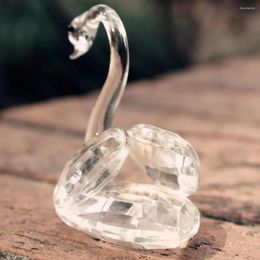 Party Favor Artificial Crystal Swan Table Decor With Box Novelty Gift Wedding Favors