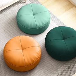 Simple Japanese Style Nappa Leather Cushion Lazy Person Tatami Futon Living Room Sofa Small Stool Balcony Bay Window 231221