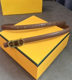 Designer Thin Leather Belts Womens Luxury Belt Fashion Mens Belt Cintura Ceintures For Woman Gold Buckle Waistband Letter Belts F 4027775