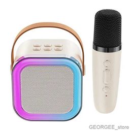 Portable Speakers Bluetooth Speaker With Wireless Microphone Support karaoke Card playback HIFI Bass Speaker Children's Birthday Gift