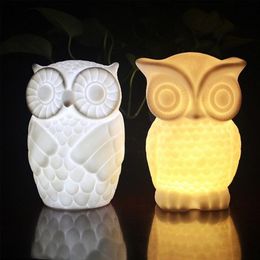 Creative owl led night light new strange bedroom bedside lamp electronic home products gift customizationLights & Lighting299M