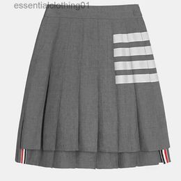 Skirts 2023 TB THOM Top Women Skirts Summer Luxury Brand Skirts And Blouses Classic Formal Harajuku Crop Top Sexy Shirt Mini Skirts L231222