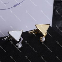 Inverted Triangle Gold Women Rings Fashion Crystal Ring Vintage Charms Rings for Wedding Party