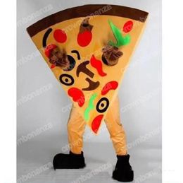 2024 New Cute Pizza Mascot Costumes Halloween Cartoon Character Outfit Suit Xmas Outdoor Party Festival Dress Promotional Advertising Clothings