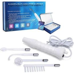 Slimming Machine Wholesales Home Use Mini Portable Violet Ray Wand High Frequency Facial Beauty Device With Comb