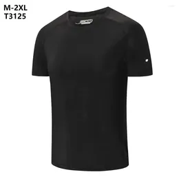 Men's T Shirts 22023 Summer Sports Leisure Round Neck T-shirt Fitness Running Fast Dry Short Sleeve Blank Custom LOGO