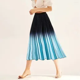 Skirts Summer Collection Of Sweet And Refreshing European Women's Half Pleated