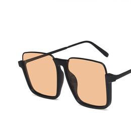 Sunglasses Brand Square Orange Lenses Glasses Colourful Trend Versatile Uv400214l
