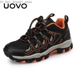 Athletic Outdoor UOVO 2022 New Boys Girls Sports Children Footwear Outdoor Breathable Kids Hiking Shoes Spring And Autumn Sneakers Eur #27-39 Q231222