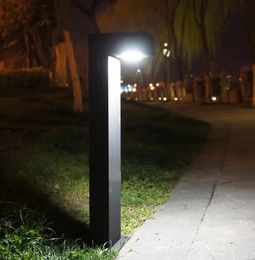 Lamps 7 Shape Pole Bollard LED Gardern Lawn Lamp Villa Standing Light Modern Waterproof Outdoor Post LED Lighting