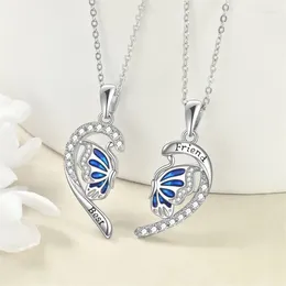 Pendant Necklaces Trendy Love Butterfly Necklace For Women Girls Exquisite Animal Heart Clavicle Chain Choker DIY Jewellery Party Gifts 2023