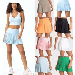 "Pleated Skirts Yoga Outfits: Women's Leggings with Inside Pocket, Quick Dry Breathable Pants for Tennis, Golf, Running, Exercise, Fitness, and Gym Clothes "