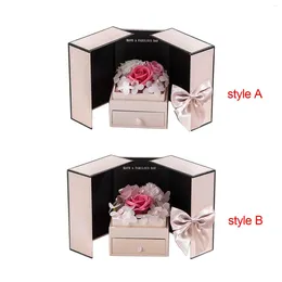 Decorative Flowers Valentine's Day Gifts Box Floral Scented Container Rose Flower For Women Sister Girlfriend Birthday