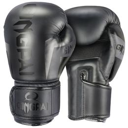 Kick Boxing Gloves for Adult Men Women PU Karate Muay Thai Guantes De Boxeo Free Fight MMA Sanda Training Adults Kids Equipment 231222