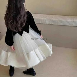 Girl's Dresses Girls' Skirt Sweet Mesh Dress Princess Skirt 2023 Autumn New Children's Clothing Agency 3-8 Years OldL231222