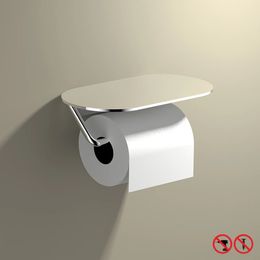 Bathroom Paper Rolls Holder Aluminium Toilet Rack Tape Hanger Shining Free Punch Hardware 231221