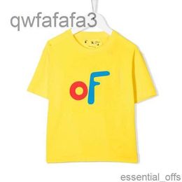 Ofs Luxury T-shirt Kids T-shirts White Boys Irregular Arrow Girls Summer Short Sleeve Tshirts Letter Printed Finger Loose Kid Toddlers Youth Tees Topshnz8 7OBQ
