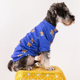 Designer Dog Clothes Brand Dog T-Shirt with Classic Letters Bear Pattern Summer Pet T Shirts Cool Puppy Shirts Soft Breathable Pet Sweatshirt for Small Dogs XL A818