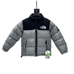 Designer Puffer Jacket Top Quality Men's 1996 Boys and Girls Warm Down with Large Grid Fluffy Thickened Patchwork Bread