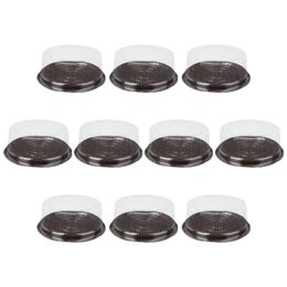 10Pcs Cake Containers with Dome Lids Cake Boards Round Cake s Transport Boxes Cake Holder Display Packaging supplies 231221