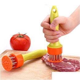 Meat Poultry Tools Steak Pork Chop Fast Looses Tenderizer Needle Stainless Steel Tender Meats Hammer Kitchen Handheld Tenderizers Loos Dhn0U