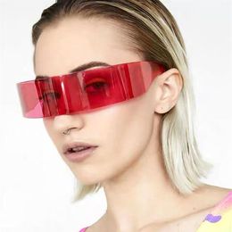 Classic Personality Glasses Futuristic Luxury Pink Black Sun Stylish Shades For Bar Women Fashion Sunglasses282k