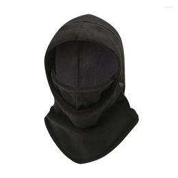 Scarves Thermal Fleece Men Hat Neck Warmer Hiking Scarf Hooded Windproof Warm Balaclava Winter Skull Bandana Beanies Buff Face Mas300k