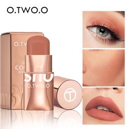O TWO O Lipstick Blush Stick 3 in 1 Eyes Cheek and Lip Tint Buildable Waterproof Lightweight Cream Multi Makeup for Women 231221