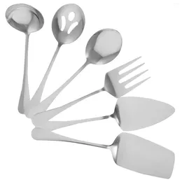 Plates Steak Tableware Fork Spoon Portable Kit Dinnerware Stainless Steel Flatware