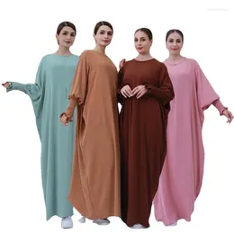 Ethnic Clothing Gowns Khimar Modest Casual Abaya Elegant Muslim Women Long Maxi Dress Prayer Garment Dubai Islamic Arabic Kaftan Robe