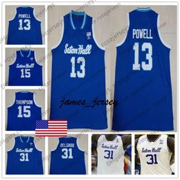 Jam Custom NCAA Pirates 2019 College Basketball Blue White Jersey Any Number Name #1 Michael Nzei 13 Powell Mcknight Myles Cale Delgado