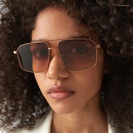 Sunglasses Vintage Classic Style Women Polygon Shape Metal Frame Sun Glasses Designer UV400 Protection Driving Men