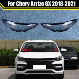 Auto Head Lamp Light Case for Chery Arrizo GX 2018-2021 Car Headlight Lens Cover Lampshade Glass Lampcover Caps Headlamp Shell