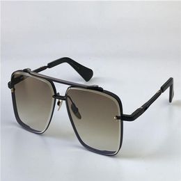 sunglasses men design metal vintage top glasses fashion style square cutting lens frameless UV 400 with case285s