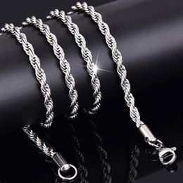 Fashion Mens Hip Hop Chain Shine Necklace Luxury Classy Clavicle Necklace Silver Gold Colour Rope Jewellery For Women Men 3mm226s