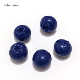 100pcs Soft Cherry Blueberry Fruit Slime Charms Additives Supplies Kit DIY Accessories Filler For Fluffy Clear Clay 231221