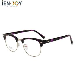 Ienjoy Round Metal Alloy Glasses Brand Leg Clear Lenes Retro Fashion Myopia Eyewear For Men&women G;asses Frame Sunglasses235t