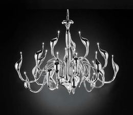 Chandeliers 12/18/24 Heads Art Deco European Candle Metal LED Swan Chandeliers Ceiling Bedroom Living Room Modern Decoration G4 Lighting