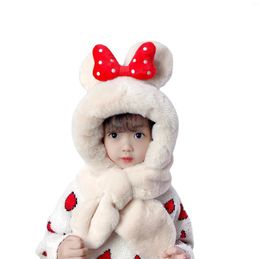 Berets Children's Hat Scarf Winter Two -piece Set Of Warm And Cute Baby Hats Male Girls In Ear