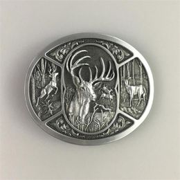 Vintage Western Deer Hunting Belt Buckle Also Stock In US Gurtelschnalle Boucle De Ceinture BUCKLE-WT151AS Belts2449