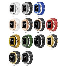 Smart Straps Straps Ap Watches Mod Kits Smart Straps Alloy Frame Case Fit Silicone Watchband Strap Band Wearable Replacement for Apple Watch Series 3 SPR5