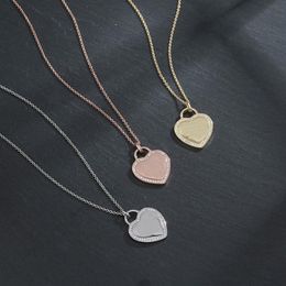 Fashion Luxury Beaded necklace return to heart tag series jewelry designer gold silver rose with diamonds necklaces party jeweller282m