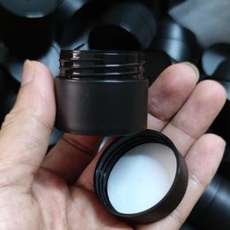 Storage Bottles 120PCS/Pack 15g Black Plastic Round Empty Makeup Jar Pot Travel Face Cream Lotion Cosmetic Container Refillable