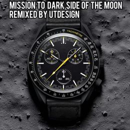 2024 Bioceramic Planet Moon Mens Watches Full Function Quarz Chronograph Watch Mission To Mercury 42mm Nylon Luxury Watch Limited Edition Master Wristwatches Best