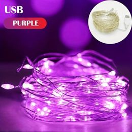 16.4ft Fairy Light New Year LED Christmas Light Waterproof Copper Wire String Light For Wedding Garland Party Curtain Light