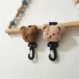 Stroller Parts Durable Bear Pram Hook Cute Sliding-proof Accessory Baby Organiser Hooks Bag Hanging